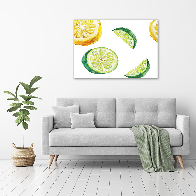 Foto obraz szklany Cytryna i limonka