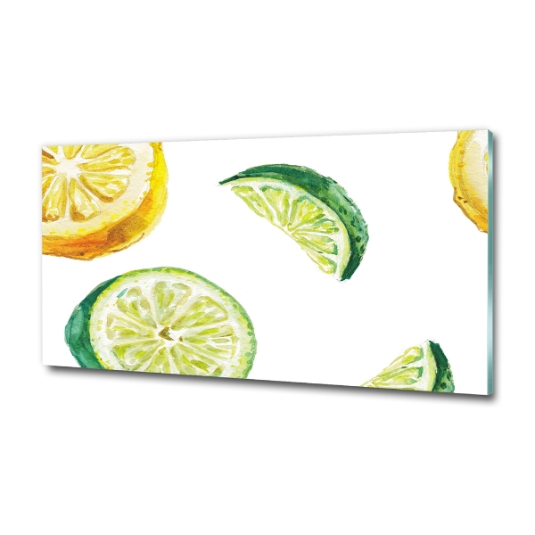 Foto obraz szklany Cytryna i limonka