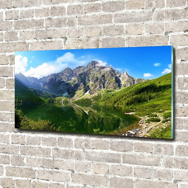 Foto obraz szklany Morskie oko Tatry