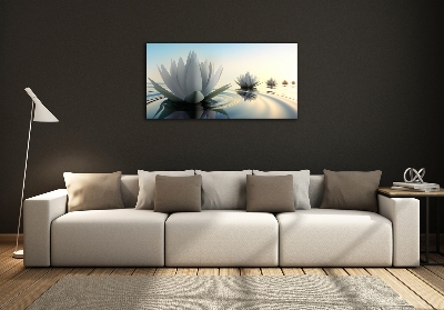 Foto obraz szkło hartowane Kwiat lotosu