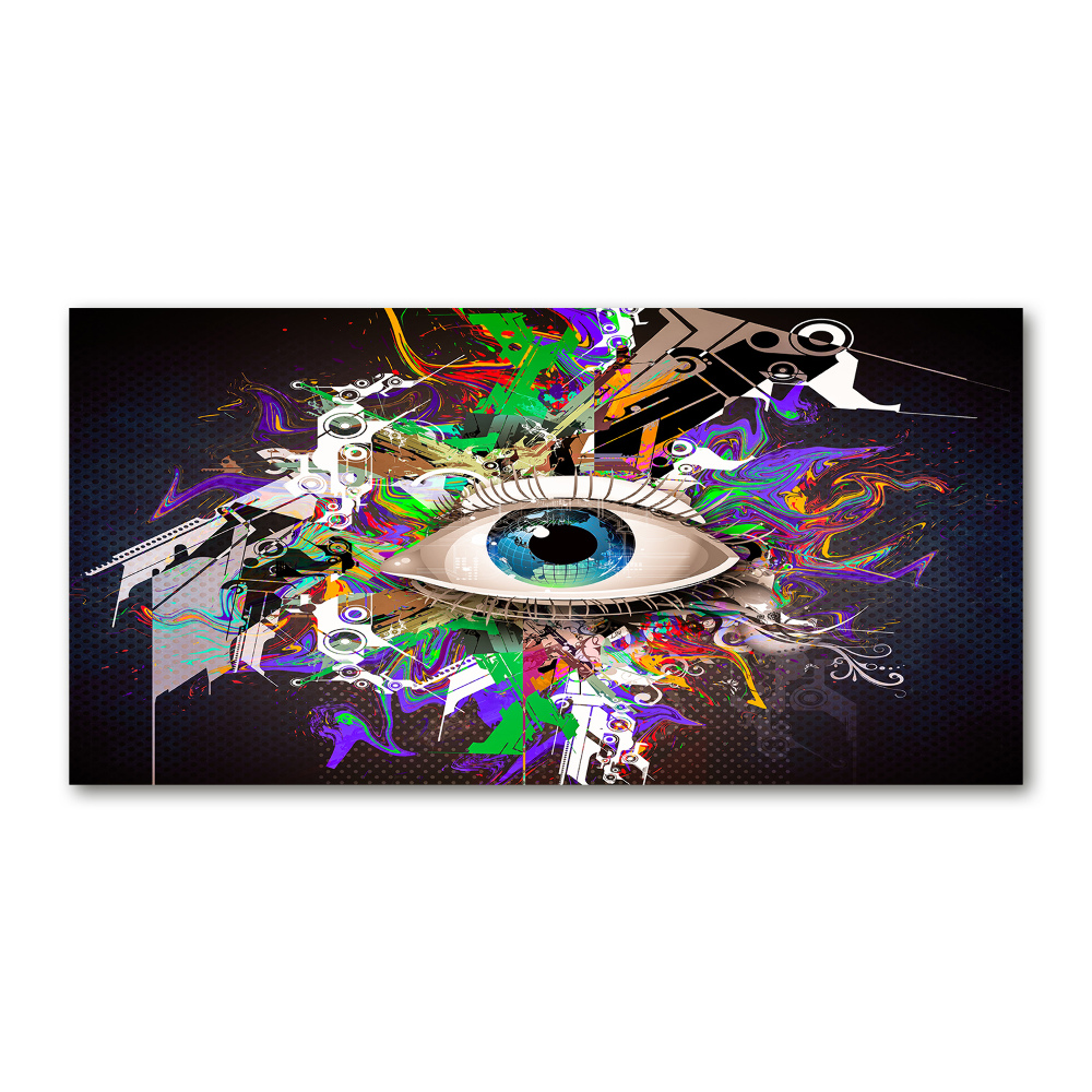 Foto-obraz szklany Abstrakcyjne oko