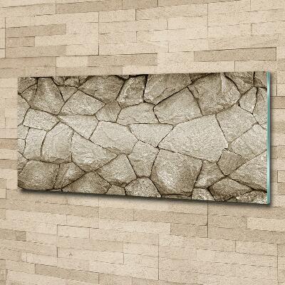 Foto-obraz szklany Ściana z kamienia