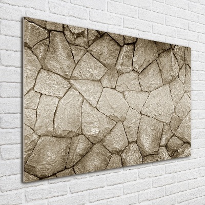 Foto-obraz szklany Ściana z kamienia