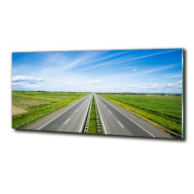 Foto obraz szkło hartowane Autostrada