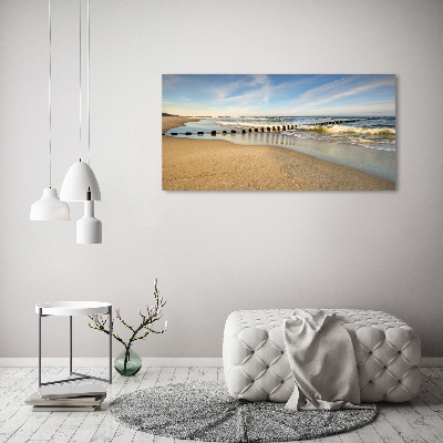 Foto obraz szklany Plaża nad Bałtykiem