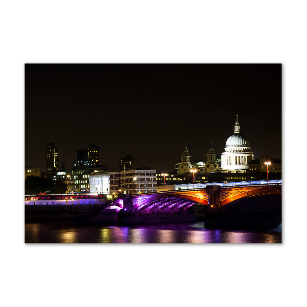 Foto obraz szkło hartowane Most nocą