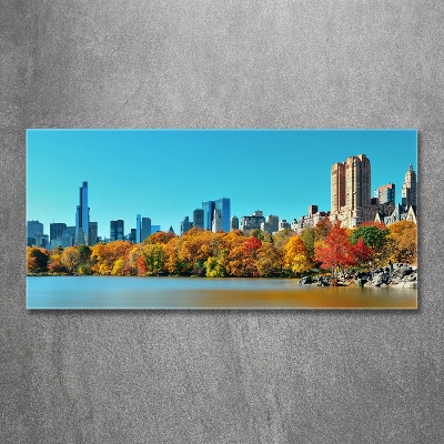 Foto obraz szklany Nowy Jork jesienią