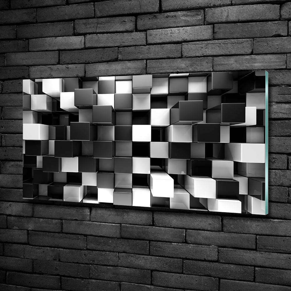 Foto-obraz szklany Abstrakcja kostki