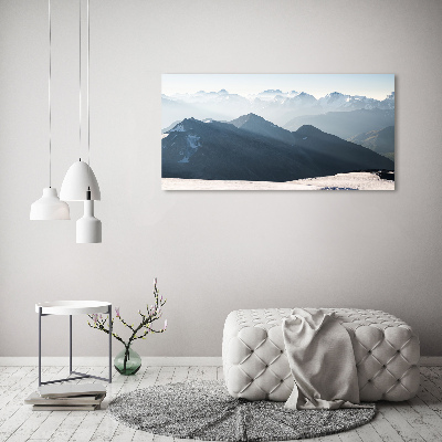 Fotoobraz na ścianę szklany Górskie szczyty