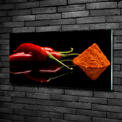 Foto obraz szklany Chilli i cayenne