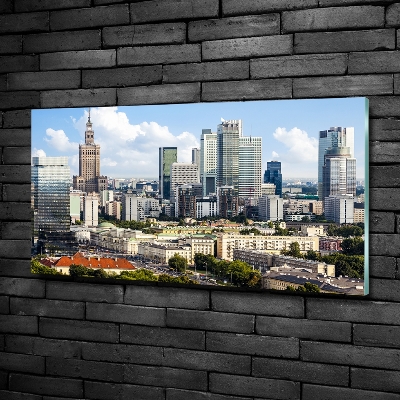 Fotoobraz na ścianę szklany Warszawa Polska
