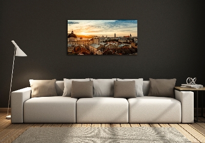 Foto obraz szklany Wschód słońca Lwów