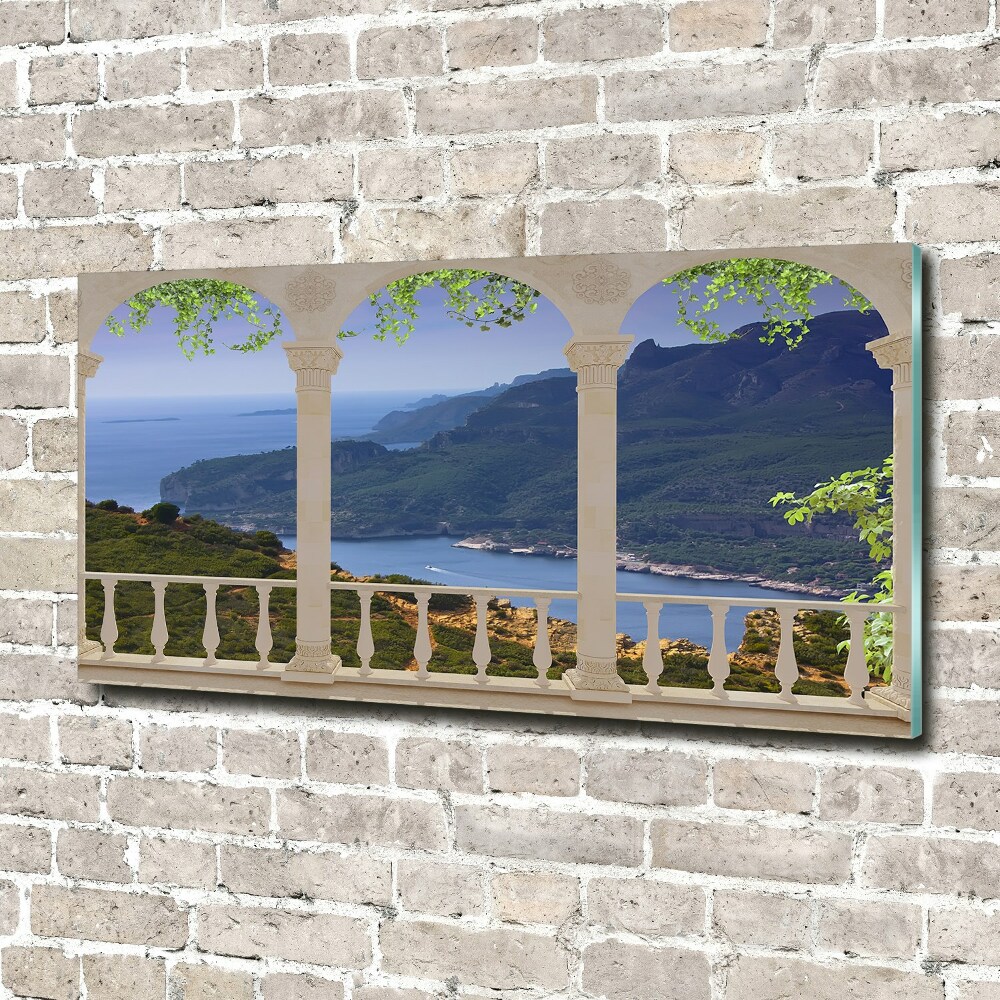 Fotoobraz na ścianę szklany Widok na zatokę