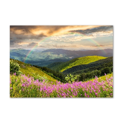 Foto obraz szkło hartowane Górski pejzaż
