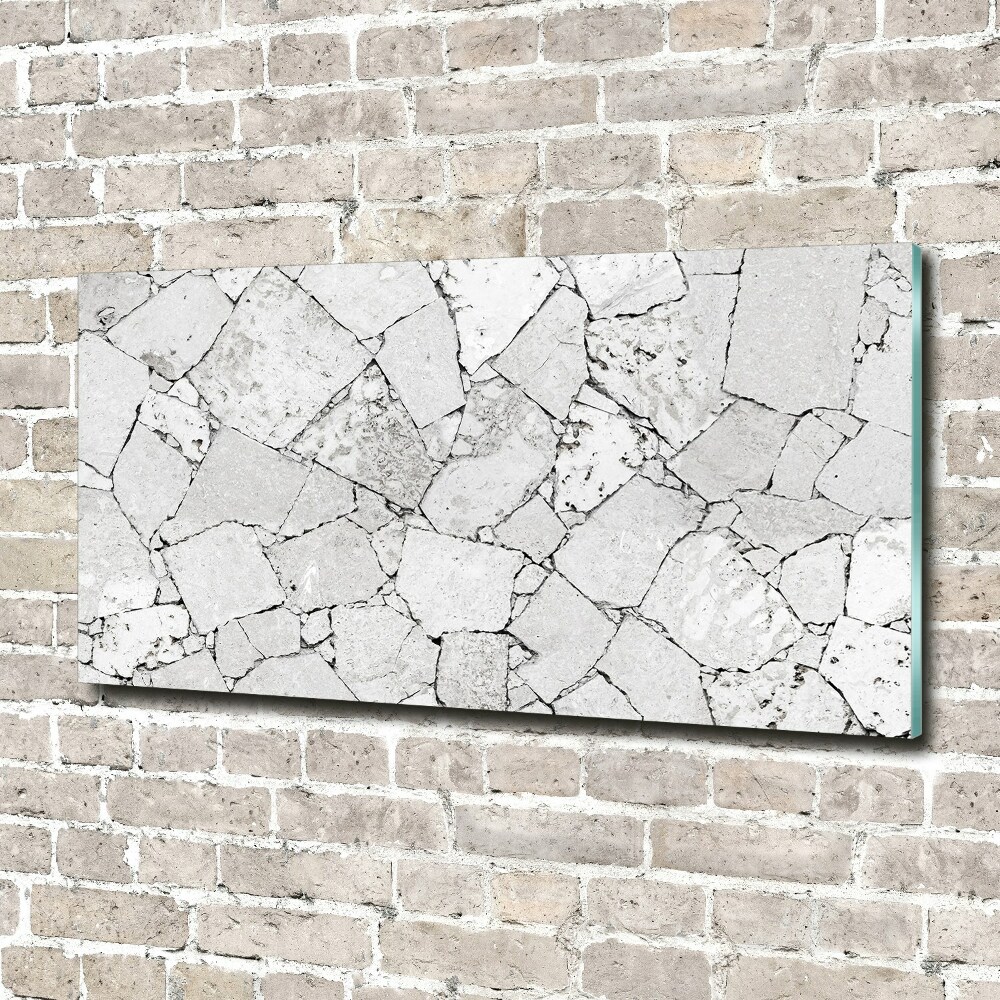 Fotoobraz na ścianę szklany Kamienna ściana