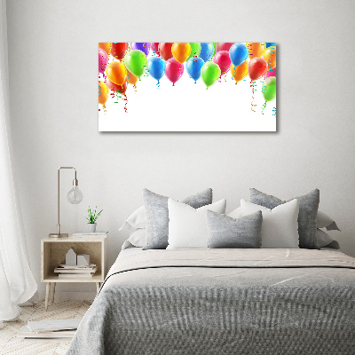Fotoobraz na ścianę szklany Kolorowe balony