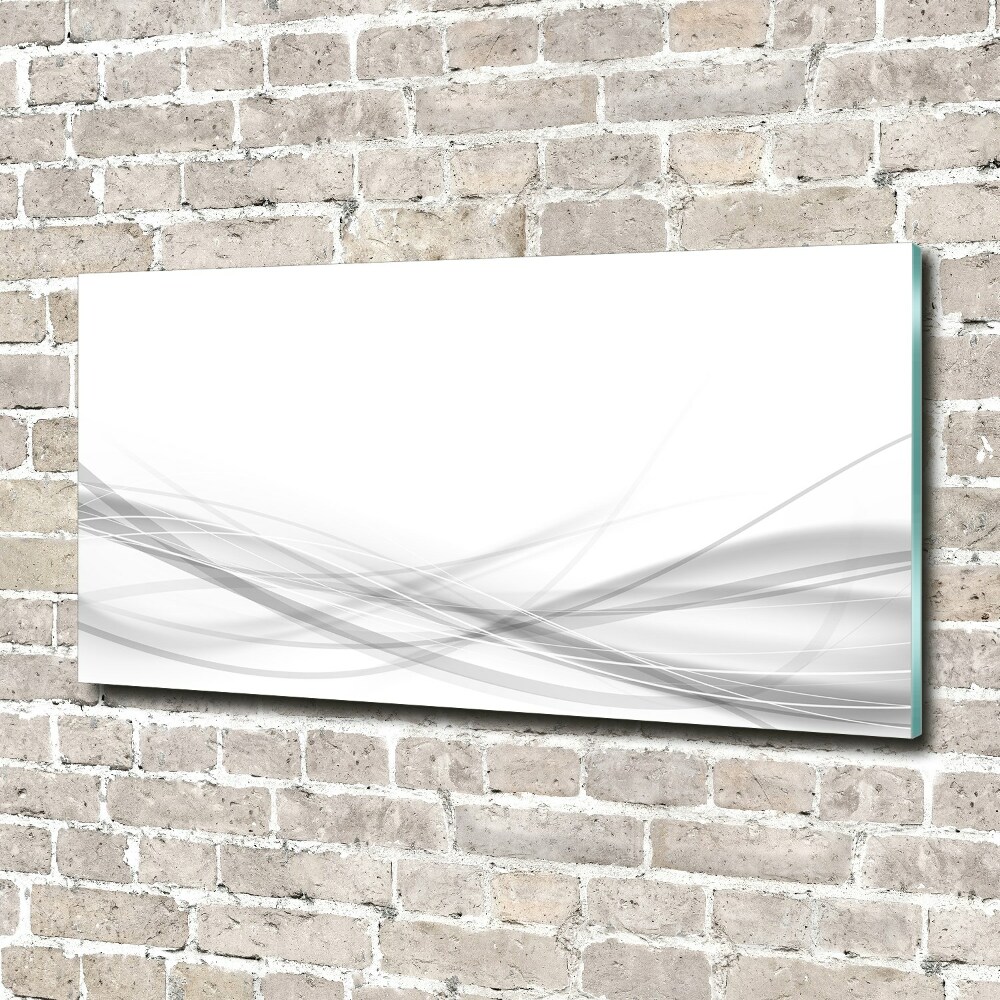 Fotoobraz na ścianę szklany Abstrakcja fale