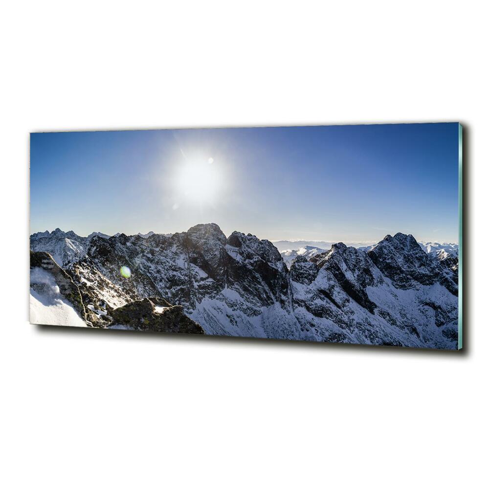 Foto obraz szkło hartowane Zima w Tatrach