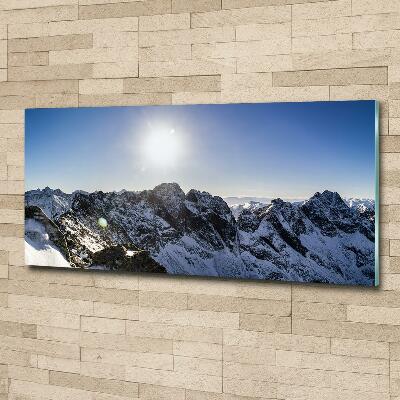 Foto obraz szkło hartowane Zima w Tatrach