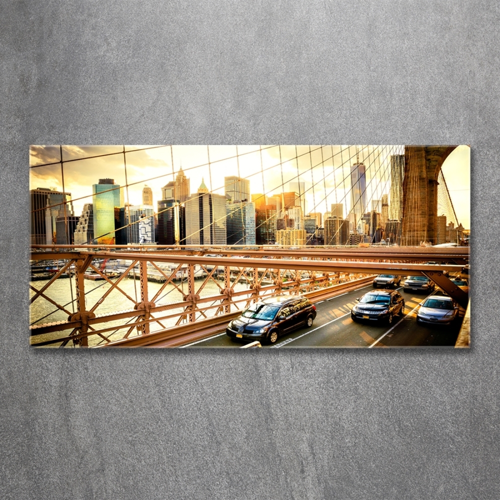 Foto obraz szklany Most Brookliński