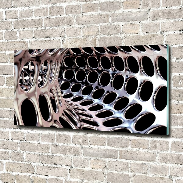 Foto obraz szkło hartowane Metalowy tunel