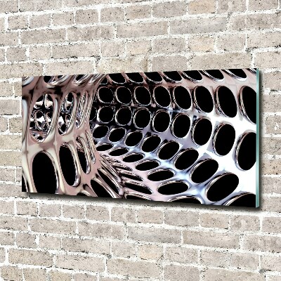 Foto obraz szkło hartowane Metalowy tunel
