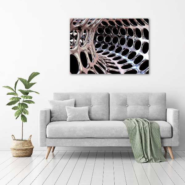 Foto obraz szkło hartowane Metalowy tunel