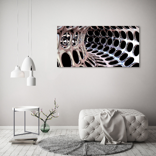 Foto obraz szkło hartowane Metalowy tunel