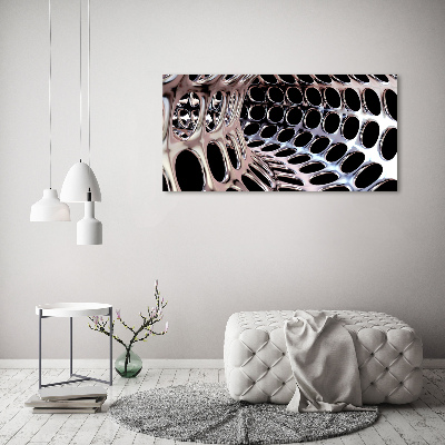 Foto obraz szkło hartowane Metalowy tunel