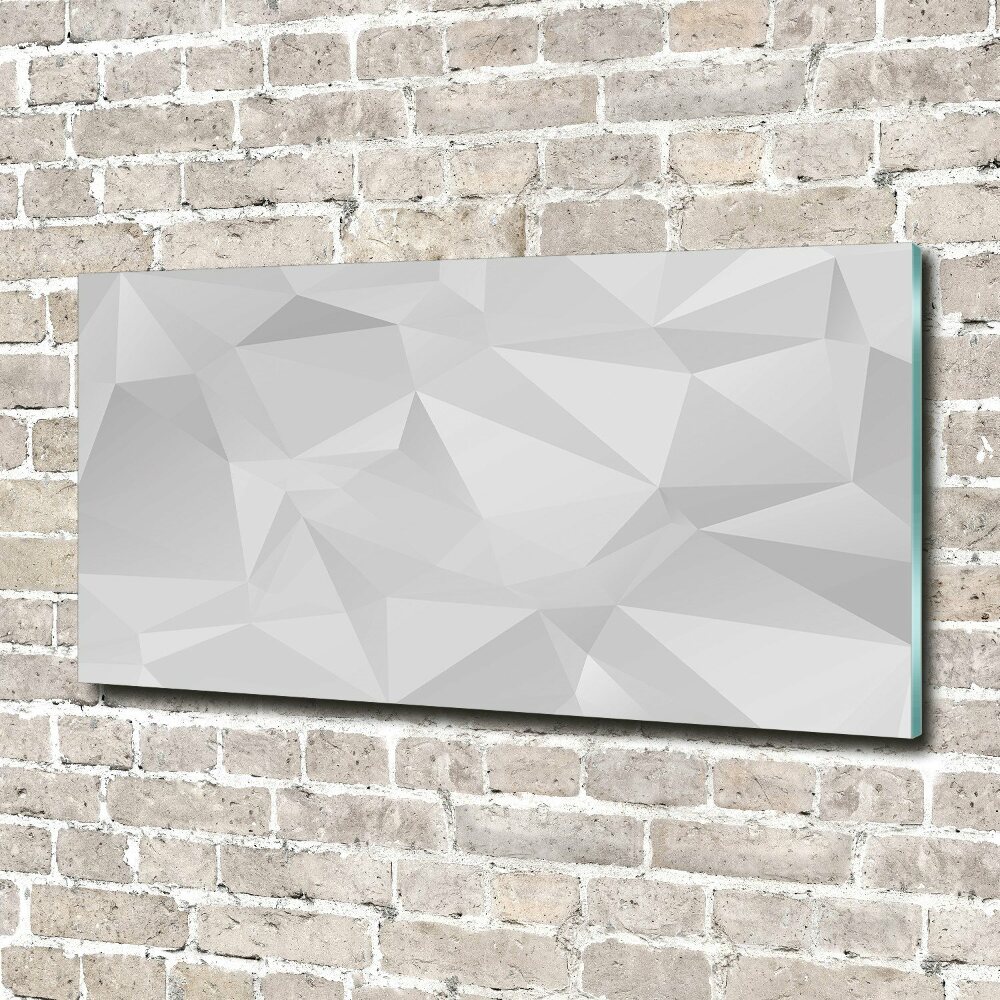 Foto obraz szklany Abstrakcja trójkąty