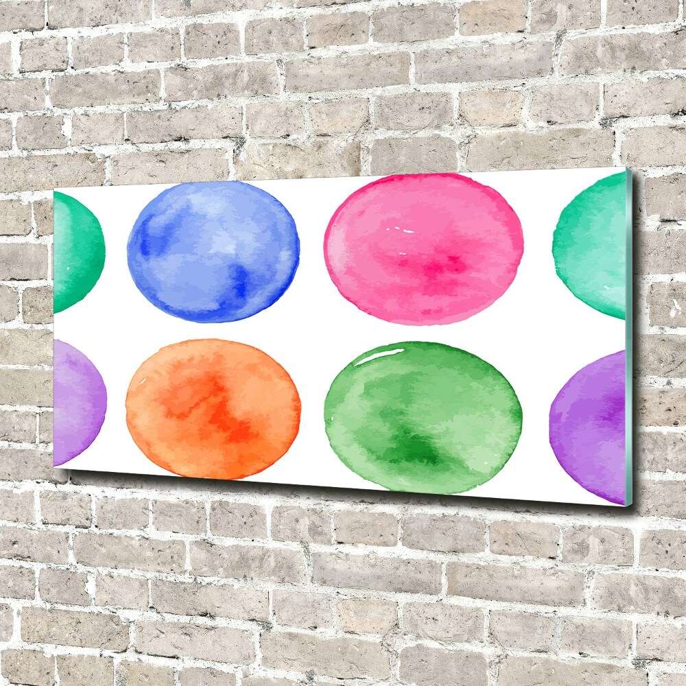 Foto-obraz szkło hartowane Kolorowe koła