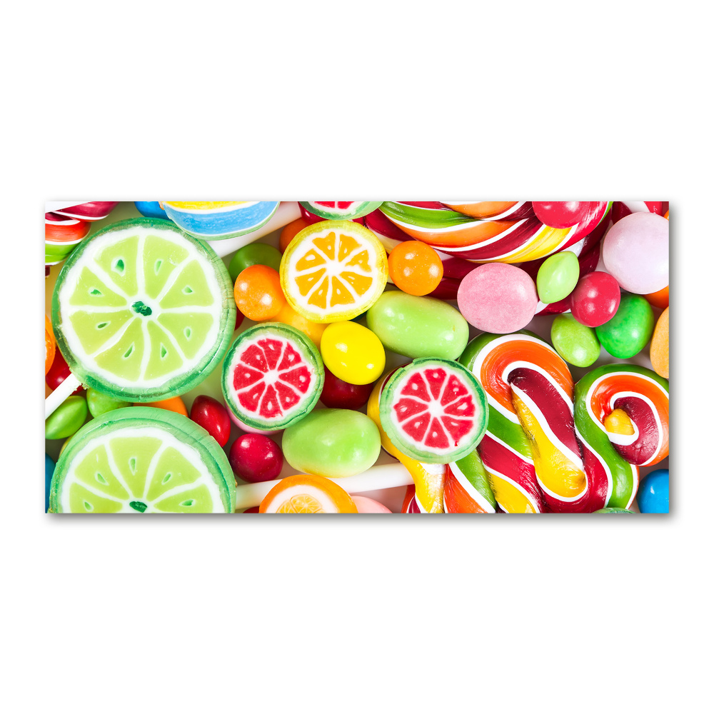 Foto obraz szklany Kolorowe cukierki