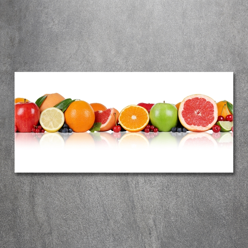 Foto obraz szkło hartowane Kolorowe owoce