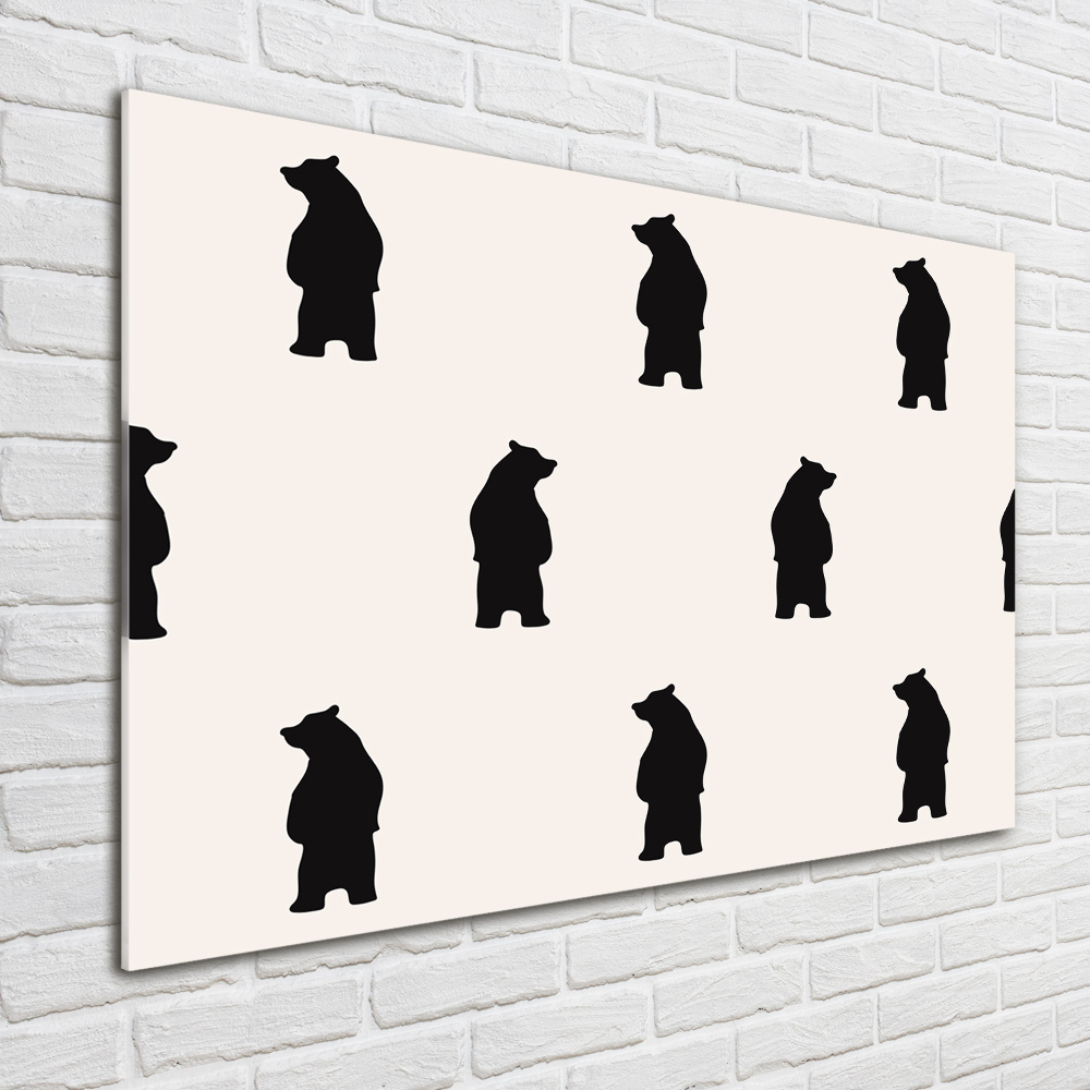 Foto-obraz szkło hartowane Niedźwiedzie