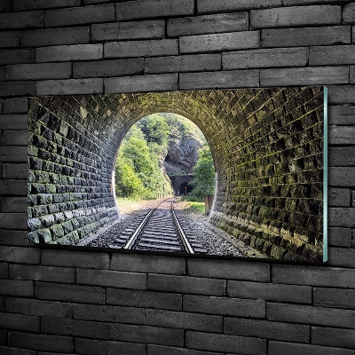 Foto obraz szkło hartowane Tunel kolejowy