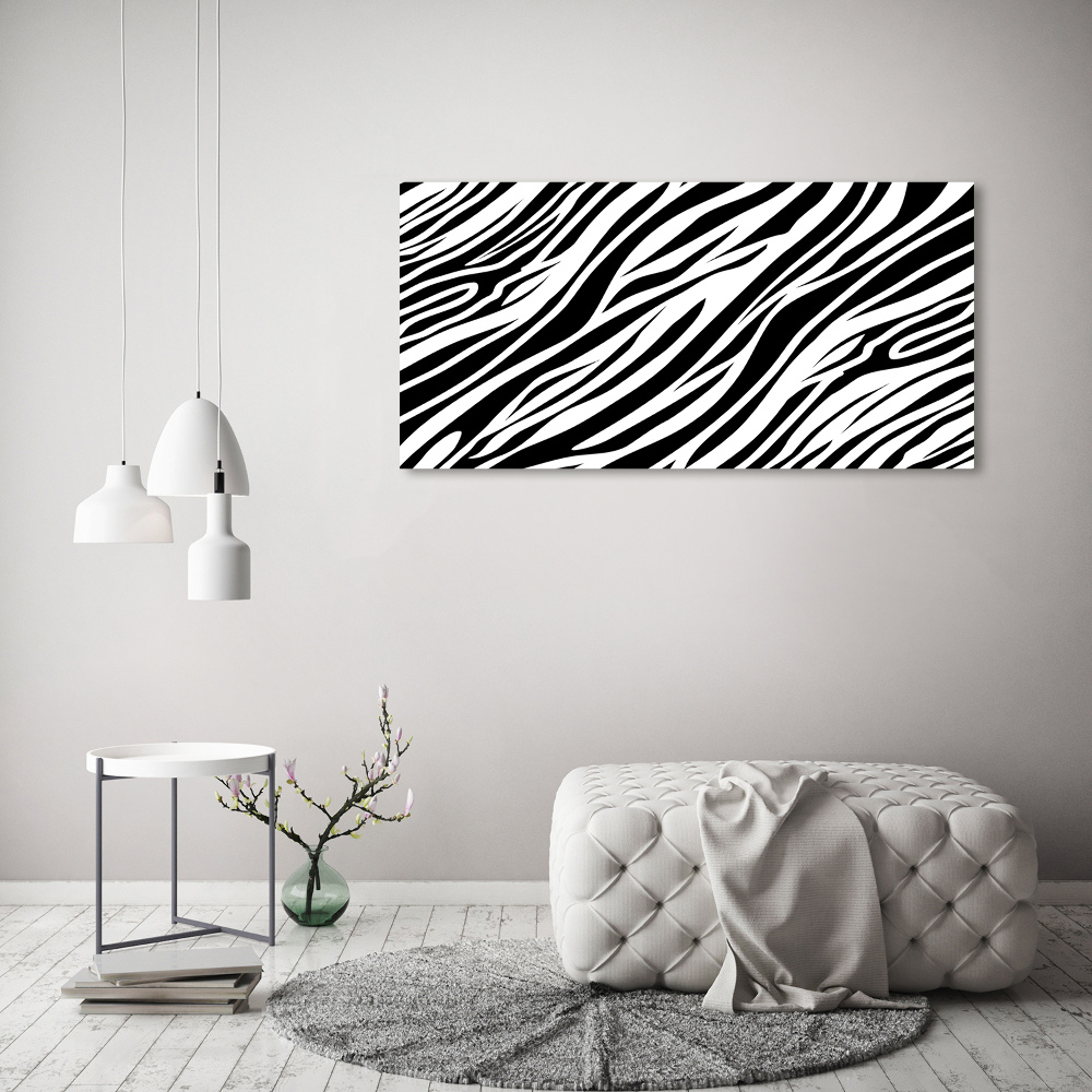 Foto obraz szkło hartowane Zebra tło