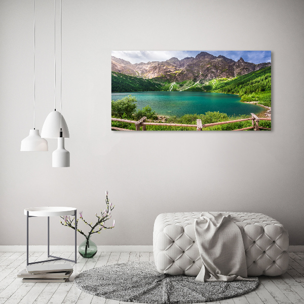 Foto obraz szklany Morskie oko Tatry