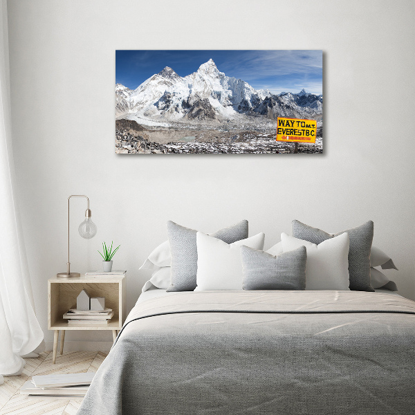 Foto obraz szkło hartowane Góra Everest