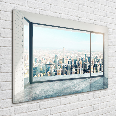 Fotoobraz na ścianę szklany Widok na miasto