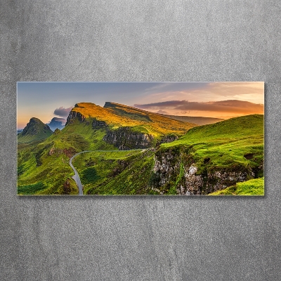 Fotoobraz na ścianę szklany Wzgórza Szkocji