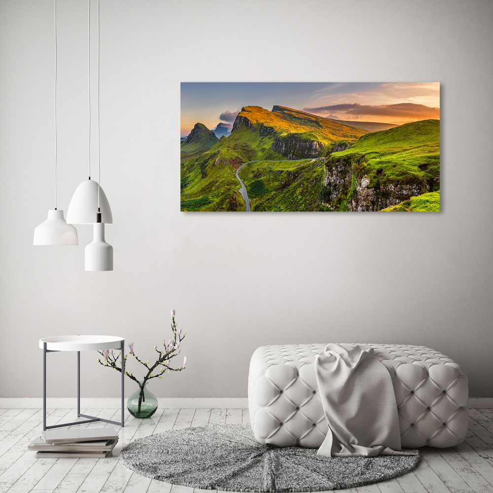 Fotoobraz na ścianę szklany Wzgórza Szkocji