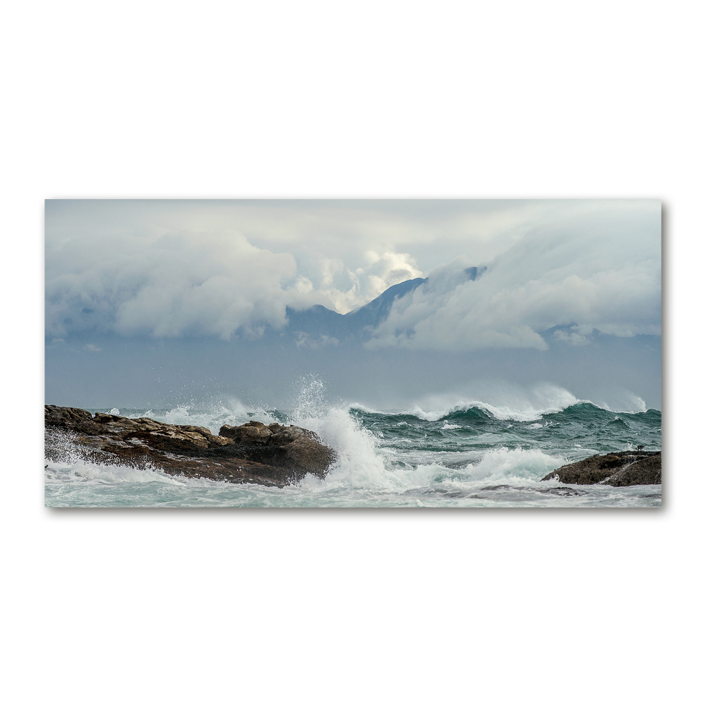 Fotoobraz na ścianę szklany Wzburzone morze