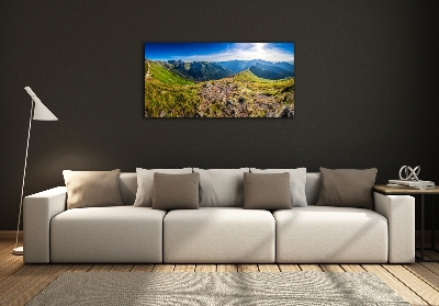 Fotoobraz na ścianę szklany Panorama górska