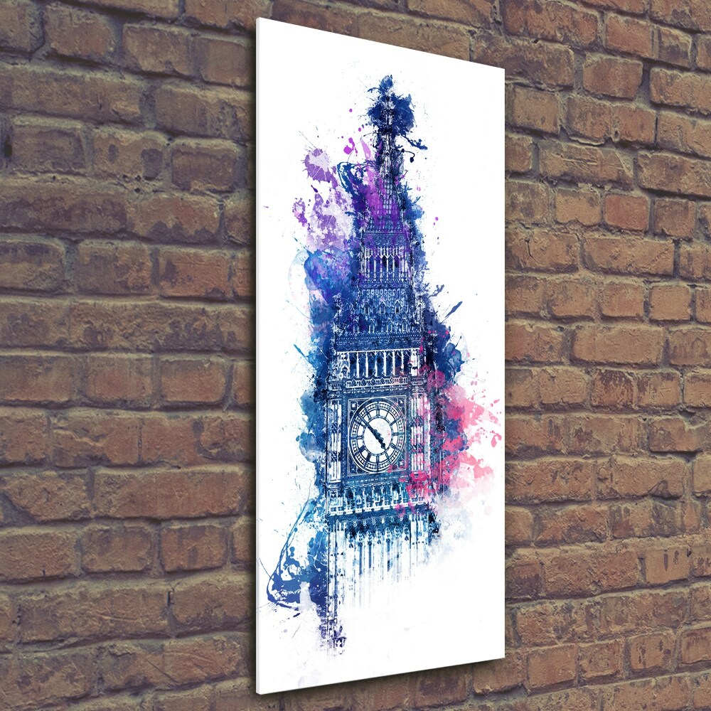 Foto obraz szklany pionowy Kolorowy Big Ben