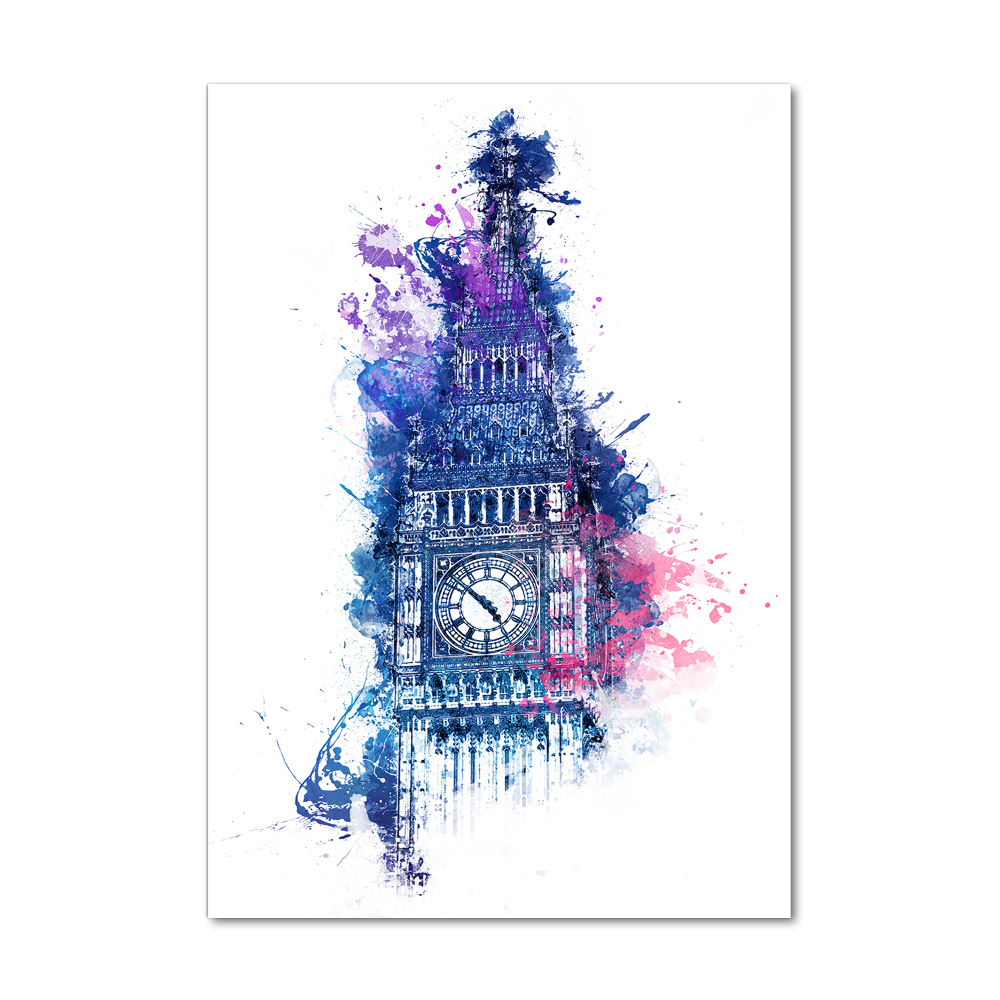 Foto obraz szklany pionowy Kolorowy Big Ben