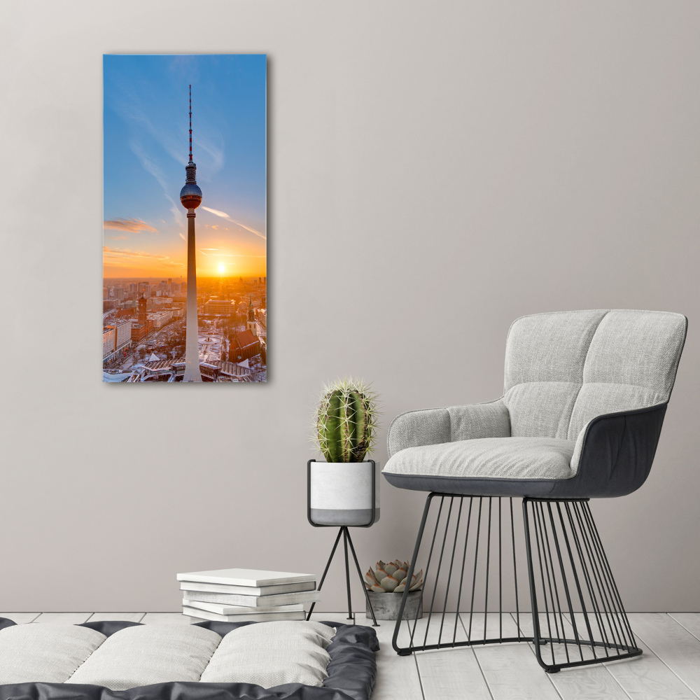 Foto obraz na szkle pionowy Wieża telewizyjna