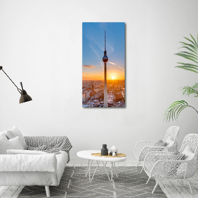Foto obraz na szkle pionowy Wieża telewizyjna