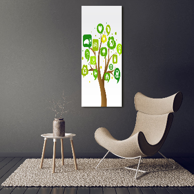 Foto obraz na szkle pionowy Ekologiczne drzewo