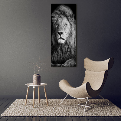 Foto-obraz szkło hartowane pionowy Portret lwa