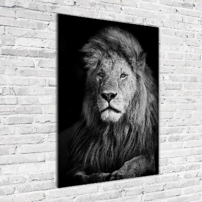 Foto-obraz szkło hartowane pionowy Portret lwa